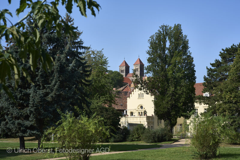 Quedlinburg, Wordgarten mit Schlossberg