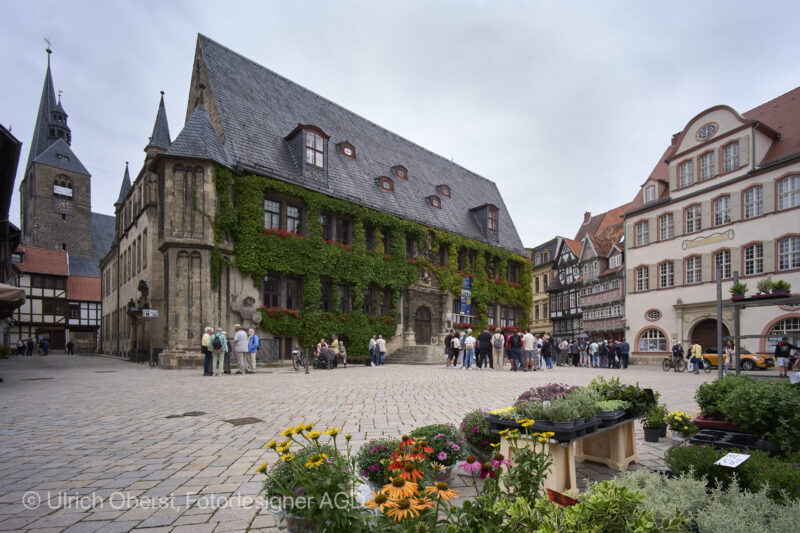 Quedlinburg, Rathaus mit Marktplatz